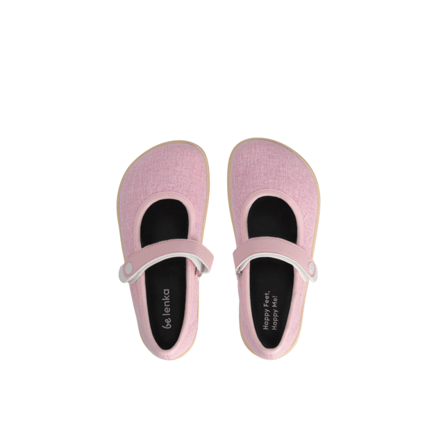 Kids Barefoot Ballerinas Be Lenka Tinkee Kids - Pink Sparkle