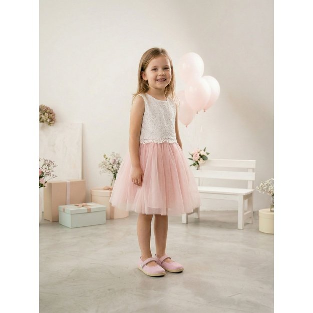 Kids Barefoot Ballerinas Be Lenka Tinkee Kids - Pink Sparkle