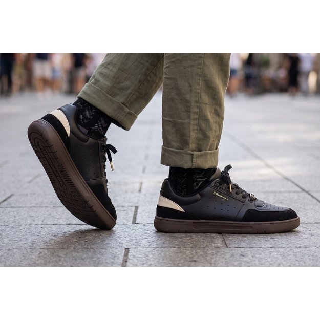 Barefoot Sneakers Barebarics Wave 2.0 - Black & Dark Brown
