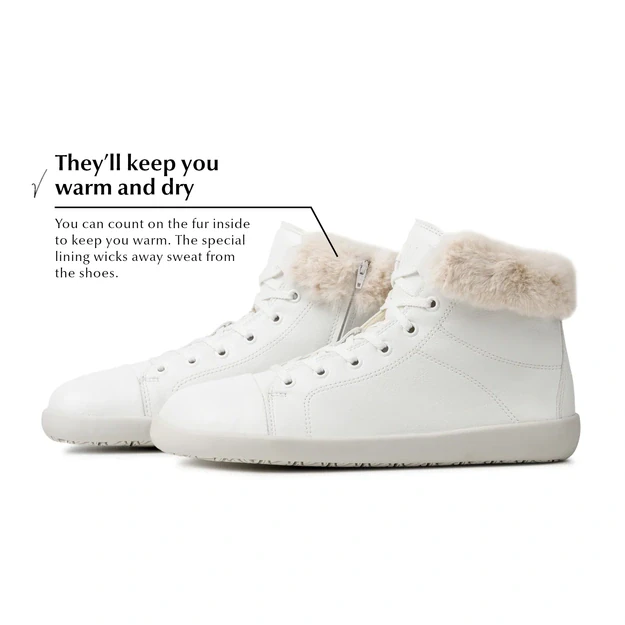 Ahinsa Women's Comfort winter Tara 2.0 white