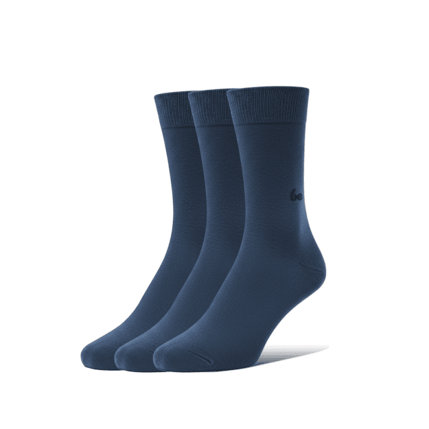 Barefoot Socks - Crew - Essentials - Blue - 3 pack