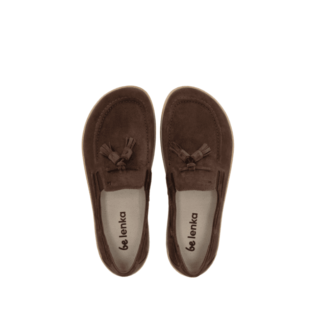 Barefoot Moccasins Be Lenka Portsiders - Dark Brown