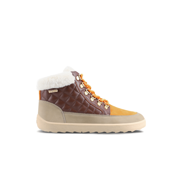 Barefoot Boots Be Lenka Olivia - Taupe, Dark Brown & Orange