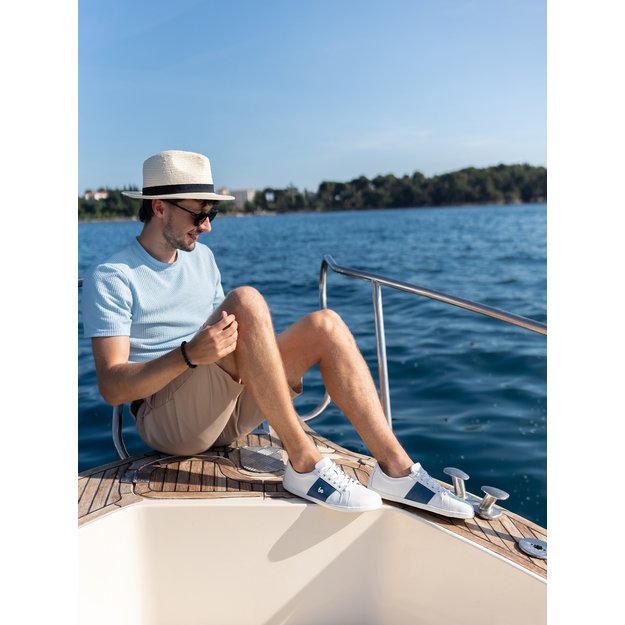 Barefoot Sneakers Be Lenka Elite - White & Dark Blue
