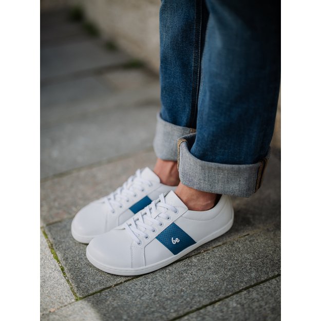 Barefoot Sneakers Be Lenka Elite - White & Dark Blue