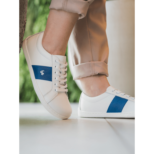 Barefoot Sneakers Be Lenka Elite - White & Dark Blue