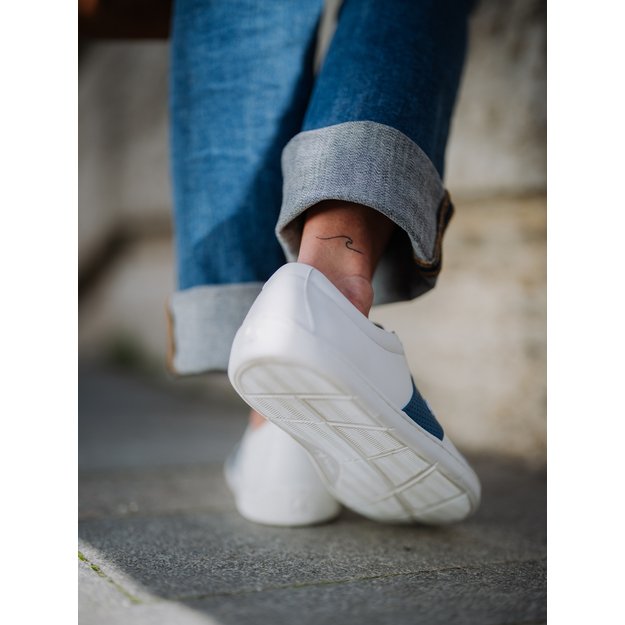 Barefoot Sneakers Be Lenka Elite - White & Dark Blue
