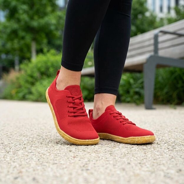 GROUNDIES® sportbačiai Active Knit raudona