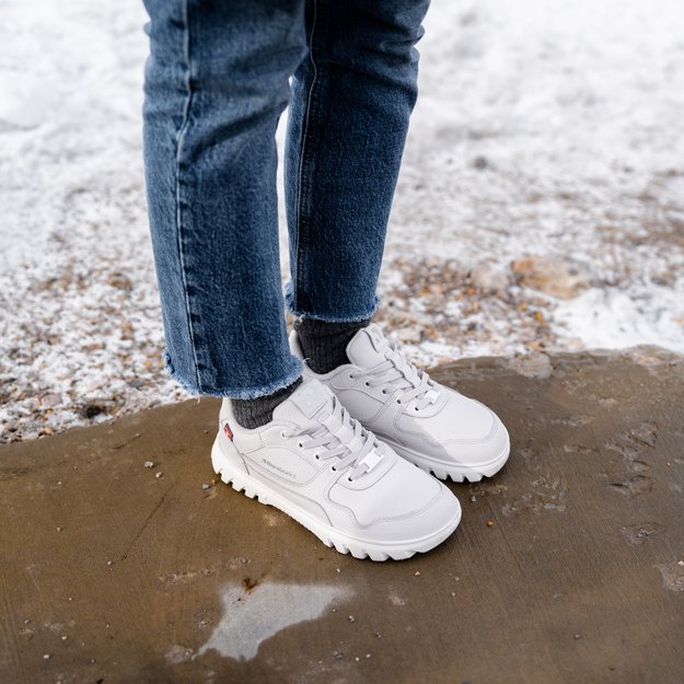 Barefoot Sneakers Barebarics Zing Frost - Light Grey & White