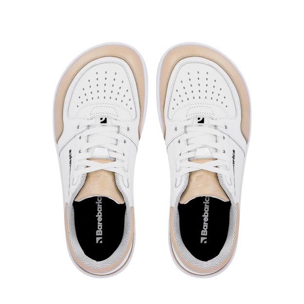 Barefoot Sneakers Barebarics Wave - White & Beige
