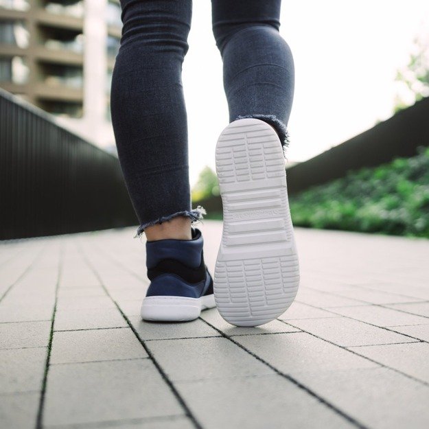 Barefoot Sneakers Barebarics Lynx - Dark Blue & White (Sandelio prekė) 