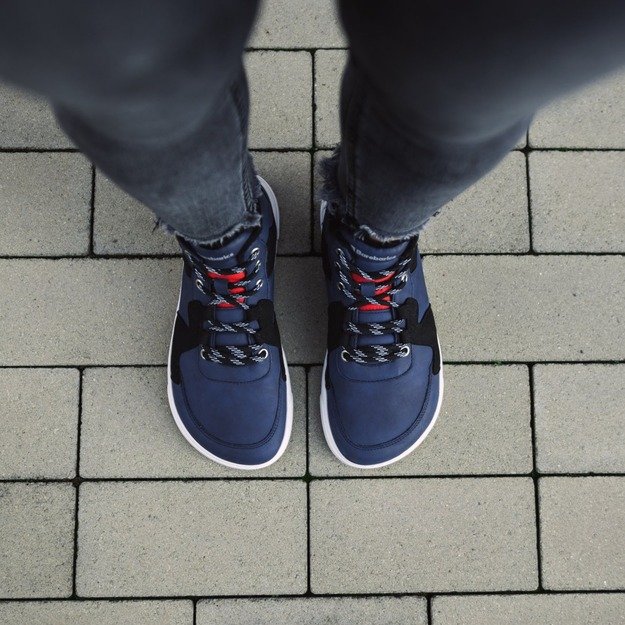 Barefoot Sneakers Barebarics Lynx - Dark Blue & White (Sandelio prekė) 