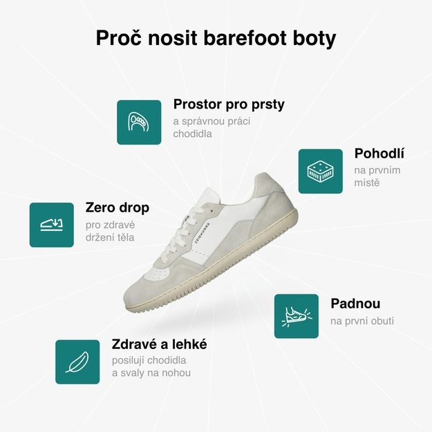 D&aacute;msk&eacute; Barefoot Tenisky GROUNDIES&reg; Nova GO1 B&iacute;lo B&eacute;žov&eacute;