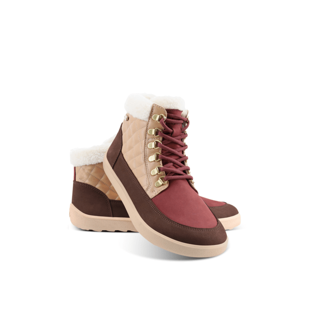 Barefoot Boots Be Lenka Olivia - Brown & Burgundy