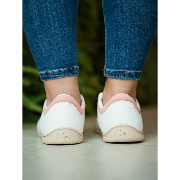 Barefoot Sneakers - Be Lenka Echo - White & Cotton Candy Vegan