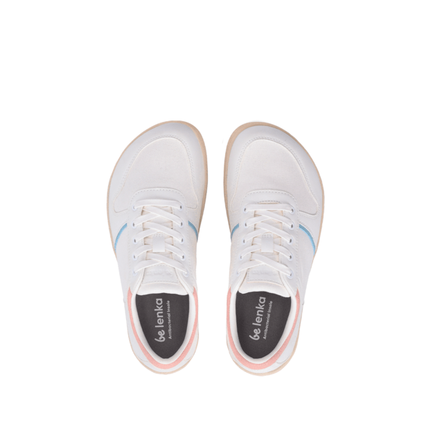 Barefoot Sneakers - Be Lenka Echo - White & Cotton Candy Vegan