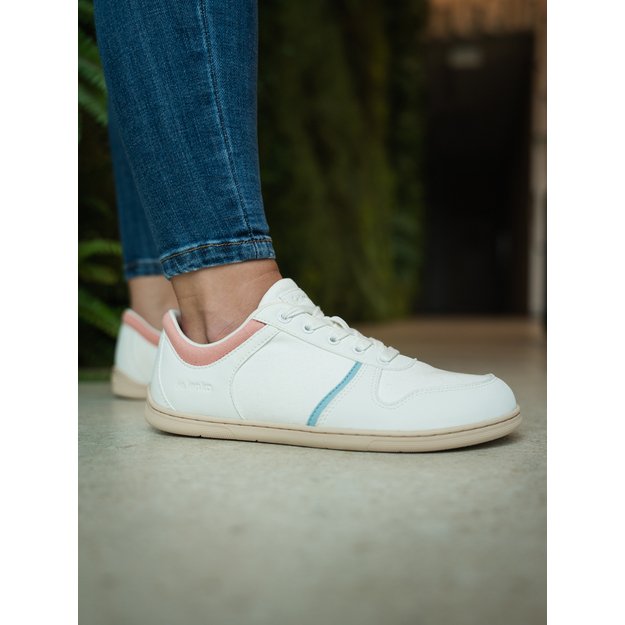 Barefoot Sneakers - Be Lenka Echo - White & Cotton Candy Vegan