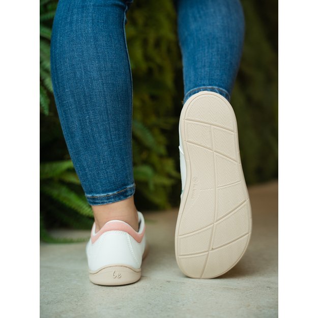 Barefoot Sneakers - Be Lenka Echo - White & Cotton Candy Vegan