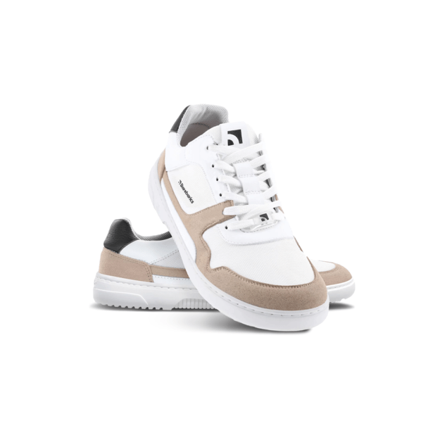 Barefoot Sneakers Barebarics - Zing - White & Beige