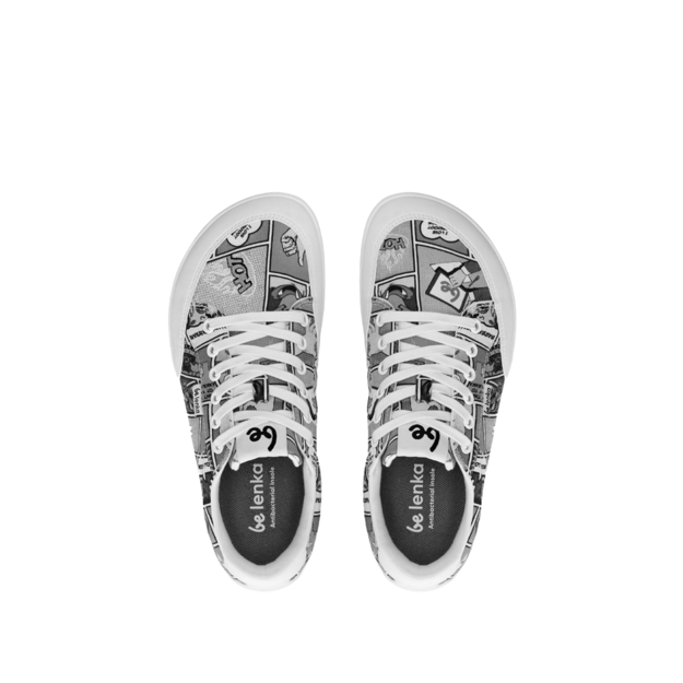 Barefoot Sneakers Be Lenka Rebound - Comics Black & White