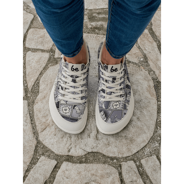 Barefoot Sneakers Be Lenka Rebound - Comics Black & White