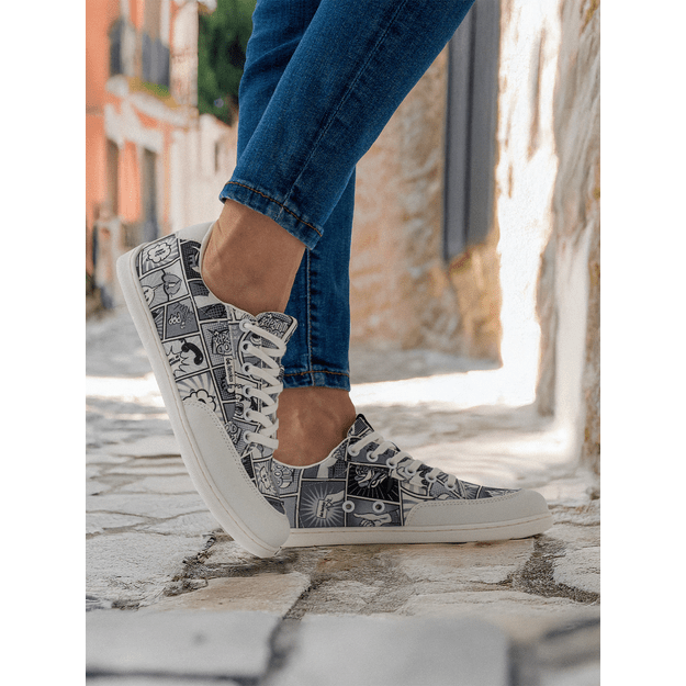 Barefoot Sneakers Be Lenka Rebound - Comics Black & White