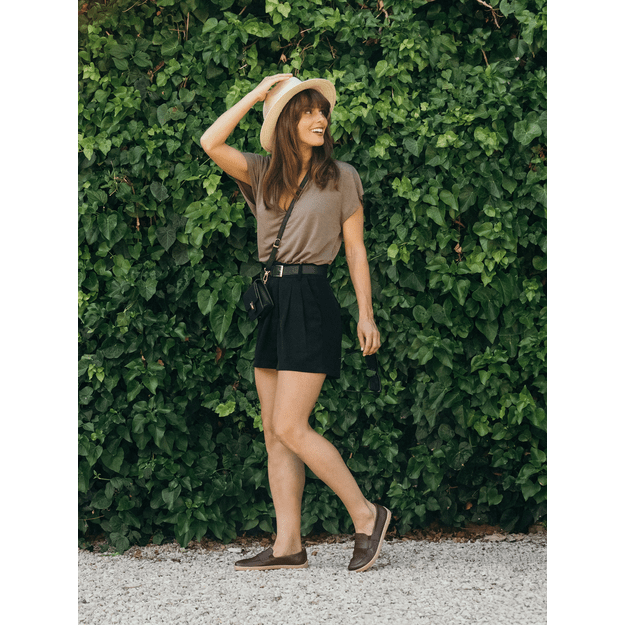 Barefoot mokasinai Be Lenka Buena - tamsiai ruda