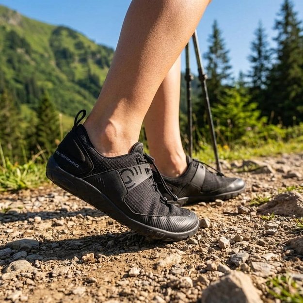 Barefoot Outdoorov&eacute; Boty GROUNDIES&reg; Chamonix TR Low Čern&eacute;