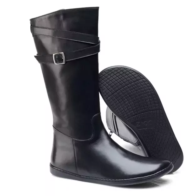 ZAQQ barefoot ilgaauliai batai ATTRAQT juoda 1