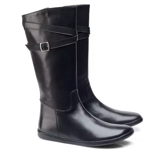 ZAQQ barefoot ilgaauliai batai ATTRAQT juoda 5