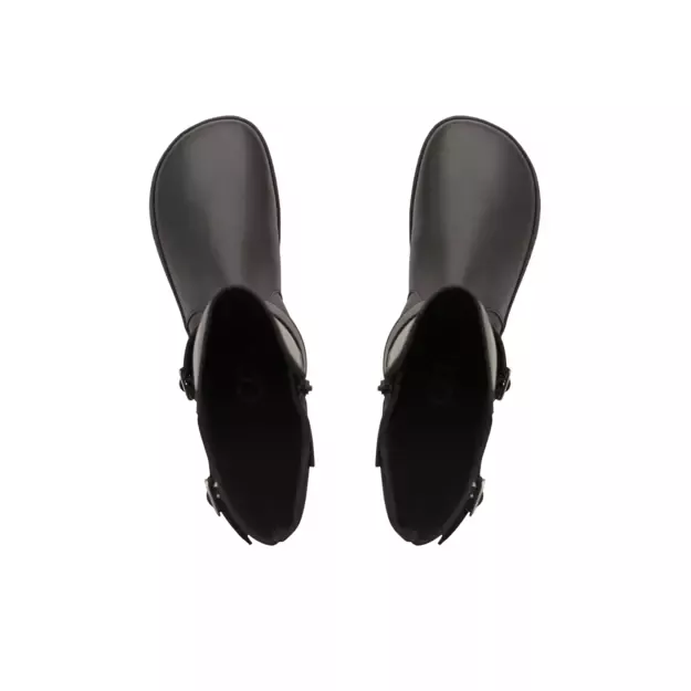 Shapen barefoot ilgaauliai GLAM  juoda su dirbtiniu kailiu 3