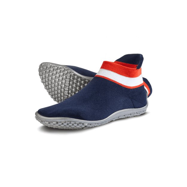 LEGUANO barefoot batai-kojinės Sneaker mėlyna/raudona