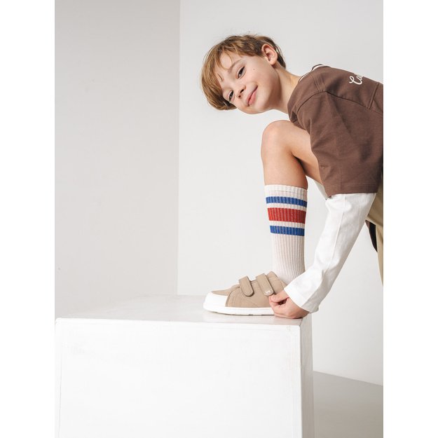 Kids barefoot sneakers Be Lenka Canvi Kids - Light Brown