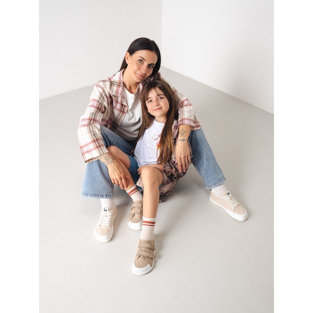 Kids barefoot sneakers Be Lenka Canvi Kids - Light Brown