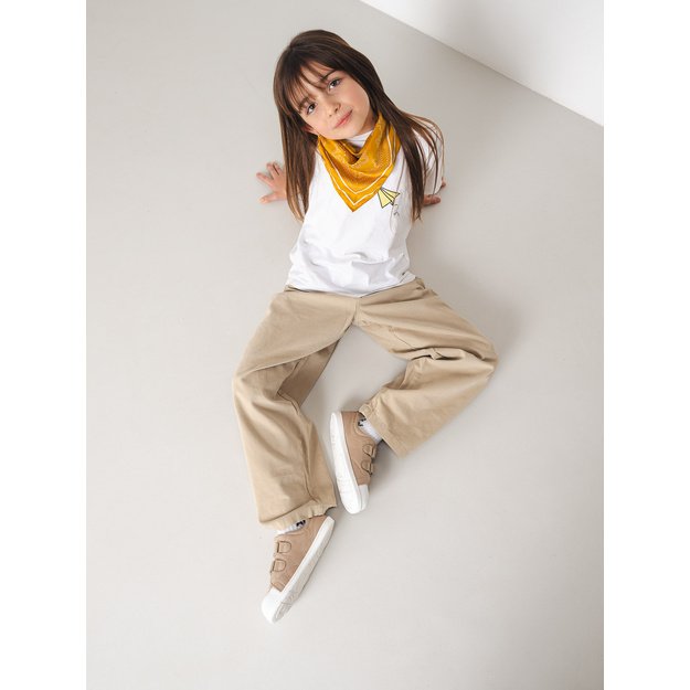 Kids barefoot sneakers Be Lenka Canvi Kids - Light Brown