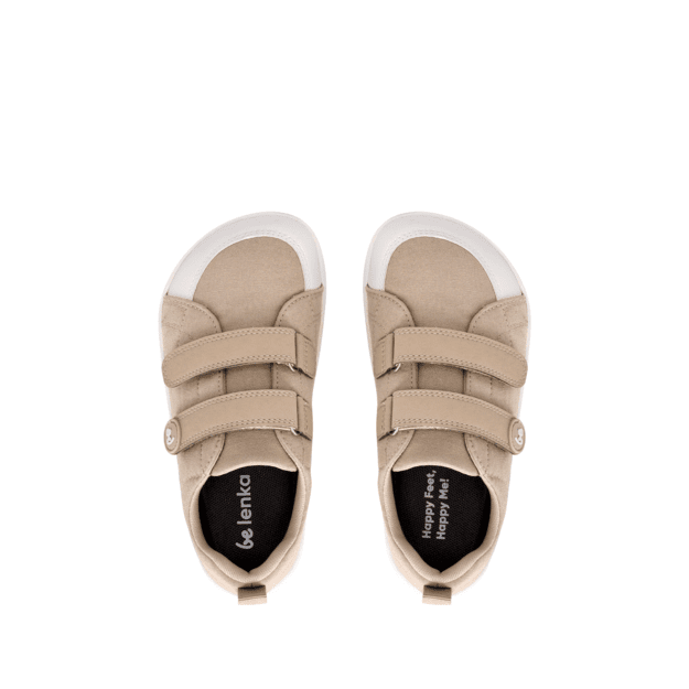 Kids barefoot sneakers Be Lenka Canvi Kids - Light Brown