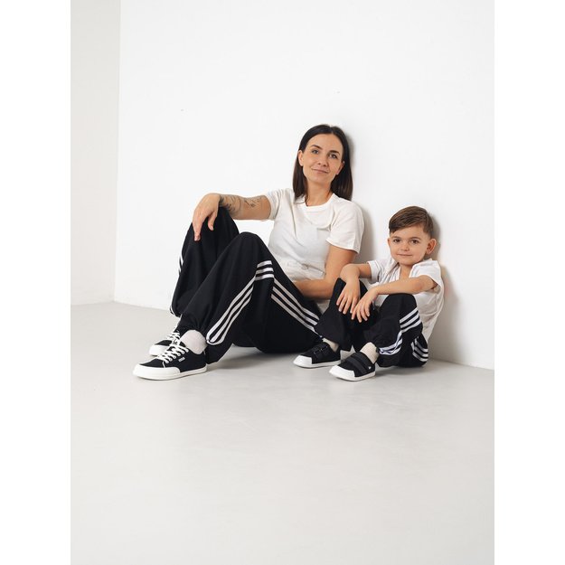 Kids barefoot sneakers Be Lenka Canvi Kids - Black & White