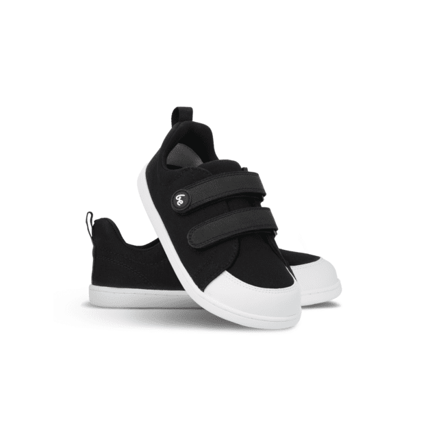 Kids barefoot sneakers Be Lenka Canvi Kids - Black & White