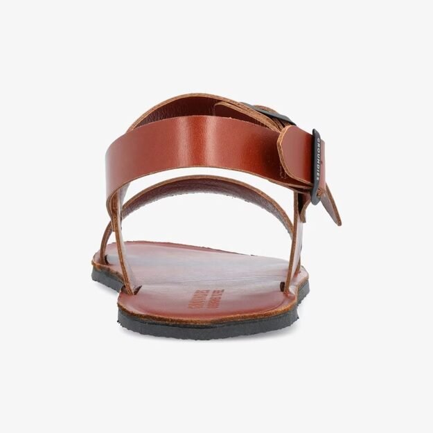 GROUNDIES® barefoot basutės vyrams Kos ruda