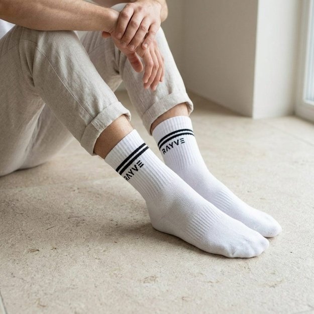 RAYVE BAREFOOT BAVLNĚN&Eacute; PONOŽKY B&iacute;l&eacute;