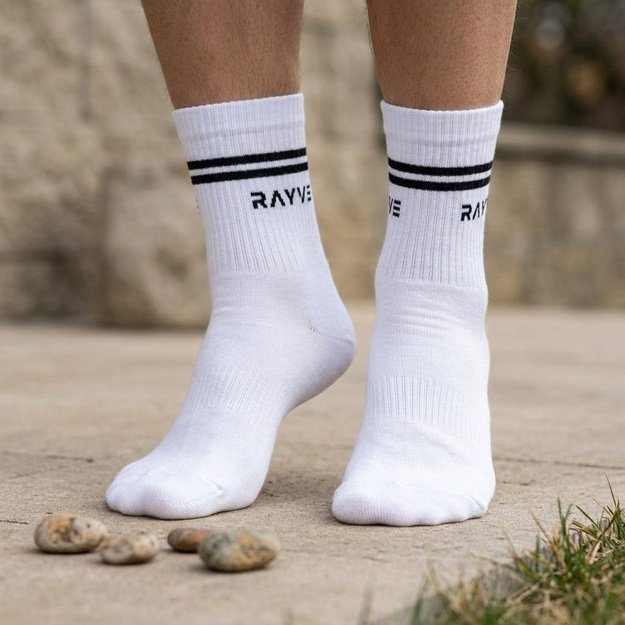 RAYVE BAREFOOT BAVLNĚN&Eacute; PONOŽKY B&iacute;l&eacute;