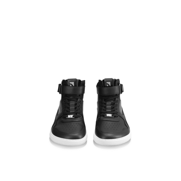Barefoot Sneakers Barebarics Zing - High Top - Black & White - Leather