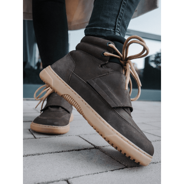 Barefoot Sneakers Barebarics Blizzard - Dark Chocolate Brown