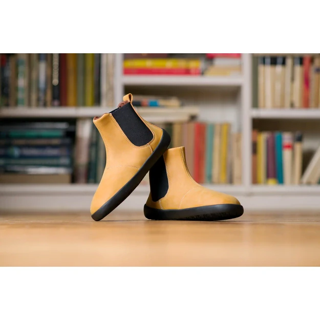 Ahinsa barefoot Chelsea 2.0 mustard nubuck