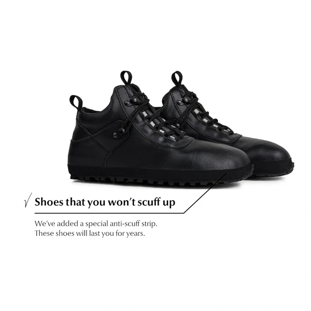 Ahinsa Hiker black – neperšlampami barefoot batai