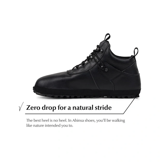 Ahinsa Hiker black – neperšlampami barefoot batai