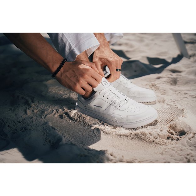 Barefoot Sneakers Barebarics Zing - All White - Leather