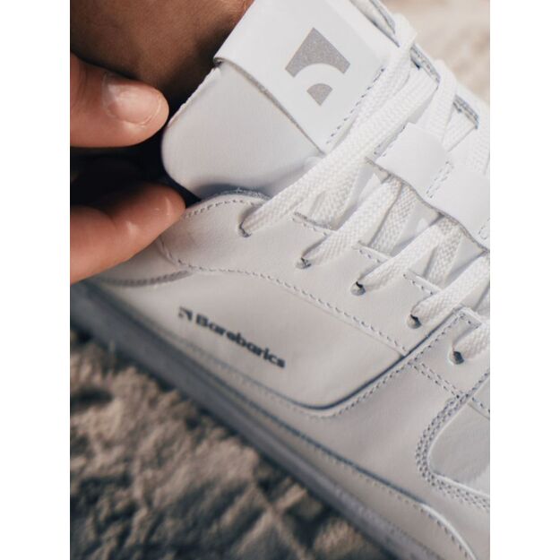 Barefoot Sneakers Barebarics Zing - All White - Leather