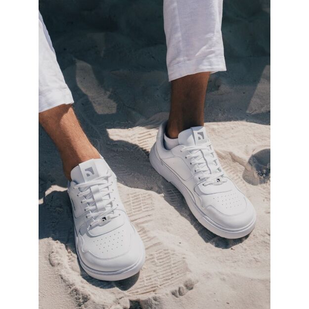 Barefoot Sneakers Barebarics Zing - All White - Leather