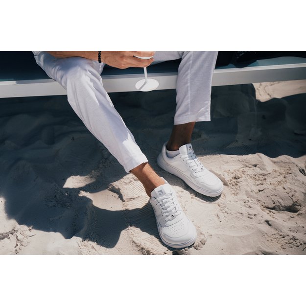 Barefoot Sneakers Barebarics Zing - All White - Leather